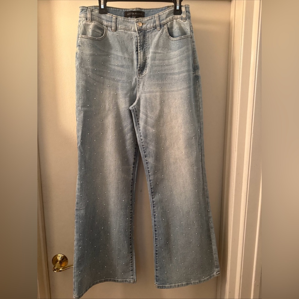 boston proper rhinestone jeans 12